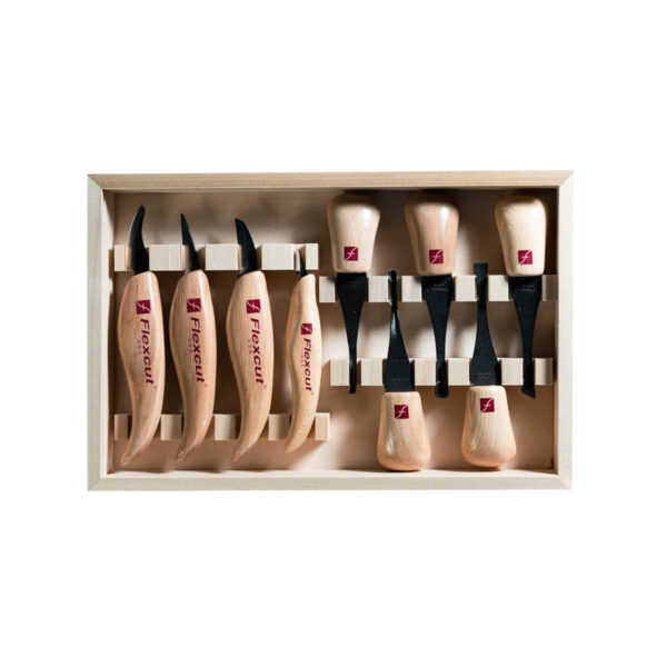 Flexcut Deluxe Palm & Knife Set