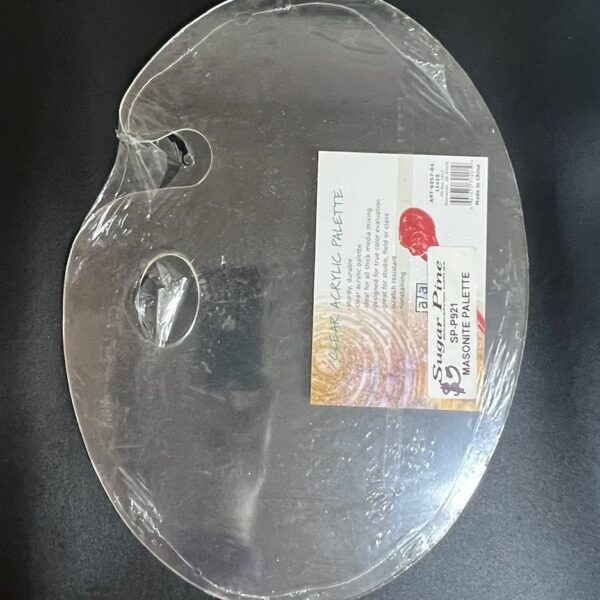 CLEAR ACRYLIC PAINT PALETTE