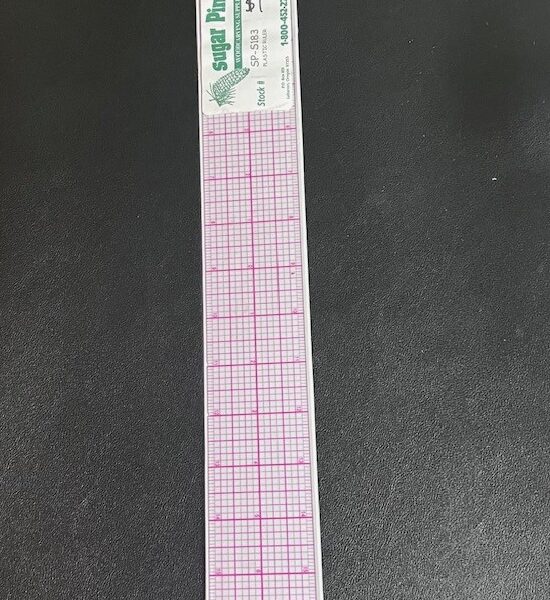 PLASTIC RULER 2"x18"
